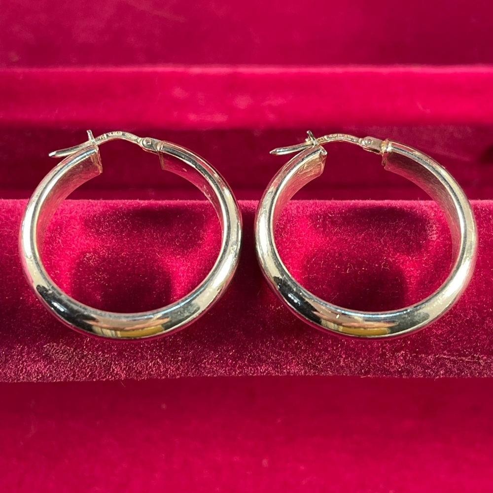 Gorgeous Sterling Silver Hoops